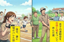 息子の運動会を出張と嘘をついて休んだ僕→後日、妻に見られた写真で全てがバレた話