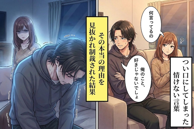 「俺のこと好きじゃないでしょ」と何度も聞いた僕→その本当の理由を彼女に見抜かれ制裁されました