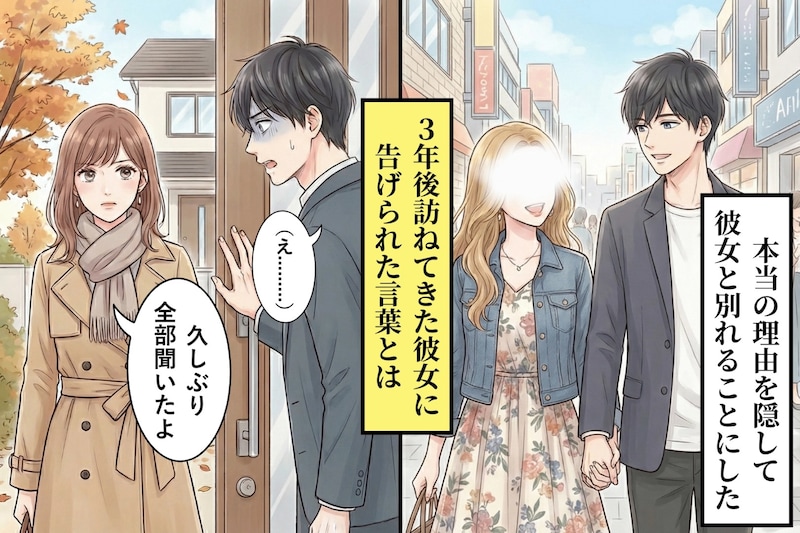 「もう会わない方がいい」と彼女に告げた → 3年後、元カノが突然訪ねてきて...