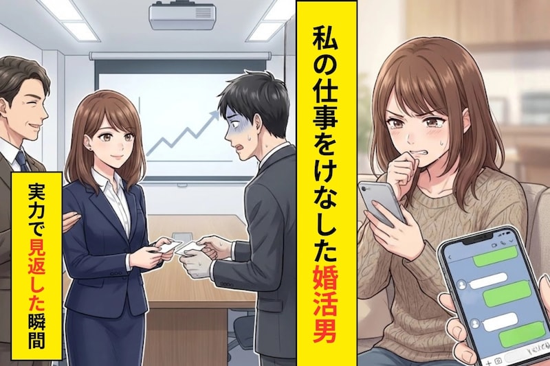 「君とじゃ釣り合わない」婚活で私を見下した男性→私の職場に"頭を下げに"やって来た話