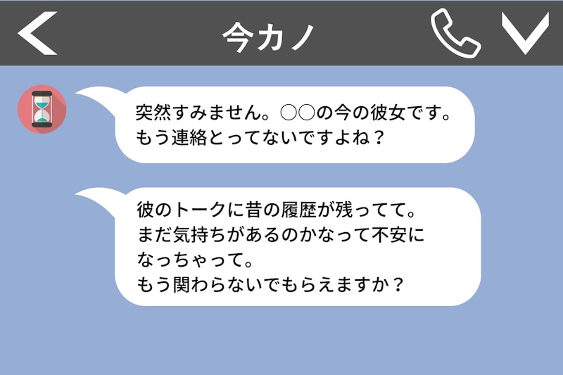 元彼の新彼女から突然の牽制LINE→”シンプルな言葉”で返信し、終了させた話