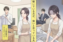 モラ発言「誰のおかげ」を言いまくる夫→言い返さず家事をやめたら、３日で答え合わせが終わった