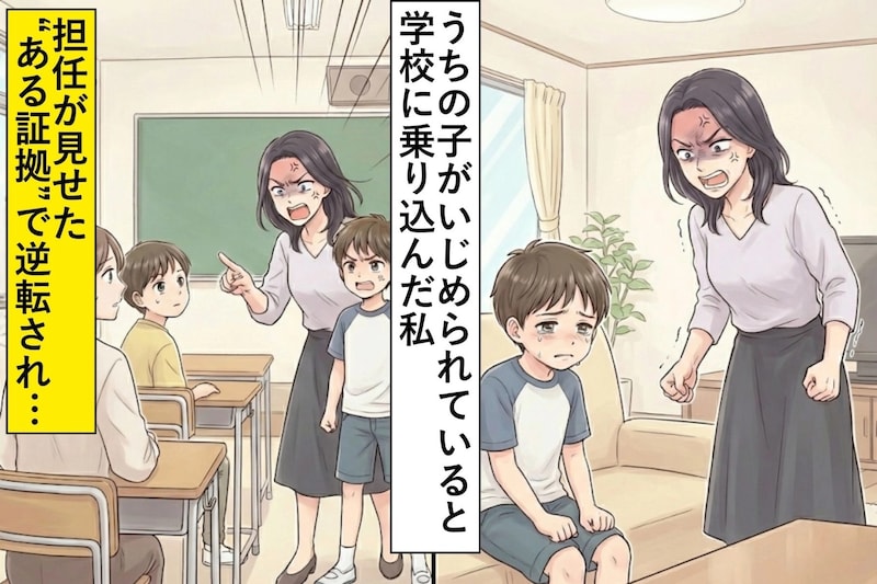 うちの子がいじめられていると学校に乗り込んだ私→担任が見せてきた証拠で逆転され...