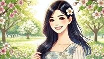 「隠してるけど...」男性がこっそり女性をチェックしているところ