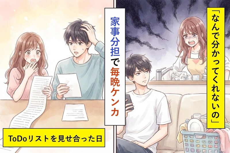 「なんで分かってくれないの」家事分担で毎晩ケンカ→ToDoリストを見せ合った日、私は言葉を失った