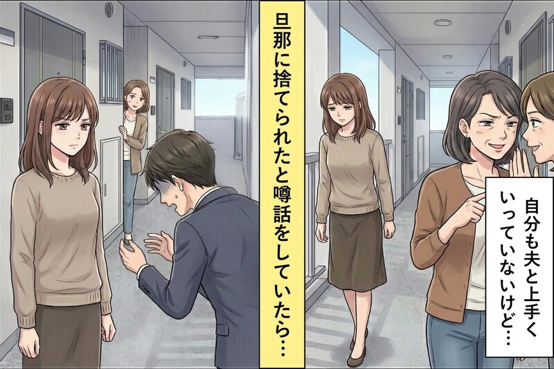 「可哀想に」と隣人を見下していた私→あの日玄関先で見た光景に、言葉を失った
