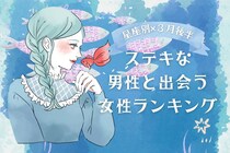 【星座別】２０２６年３月後半、ステキな男性と出会う女性ランキング＜第１位～第３位＞
