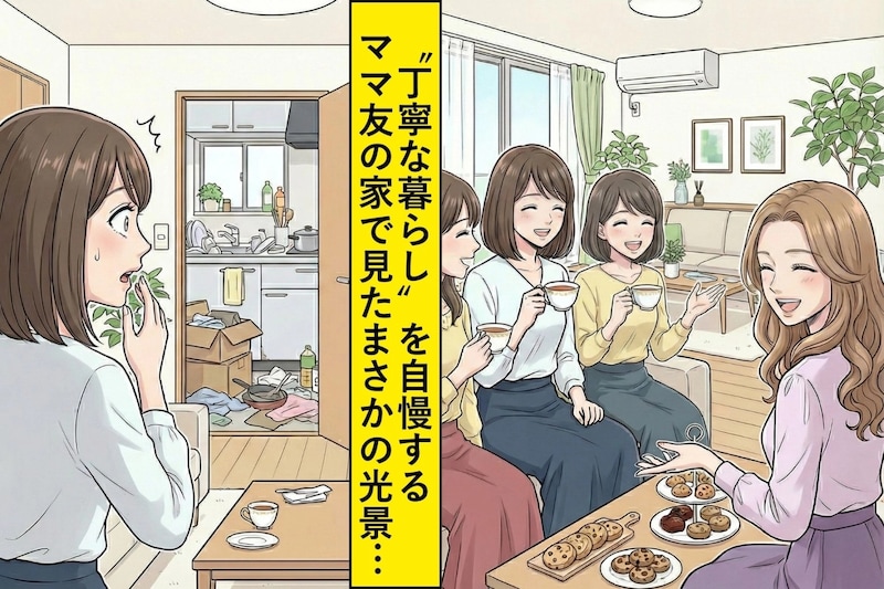 「丁寧な暮らし」が自慢のママ友の家に行ったら…リビングの奥に広がっていた光景とは