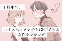 【誕生月別】３月中旬、ハイスペック男子をGETできる女性ランキング＜第１位～第３位＞