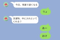 「了解」だけのLINEが冷たいと妻に文句を言った→自分の返信が「おけ」「りょ」だらけだった