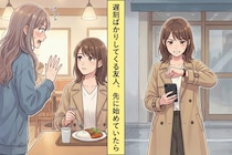 毎回３０分遅刻する友人に「先に始めてるね」と伝えてみた時の、彼女の反応