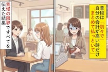 普段は「別々で」自分の会計が高い時だけ「まとめて払っといて」→我慢の限界ですべてを伝えた結果