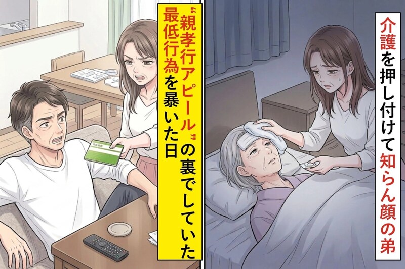 介護を押し付けて知らん顔の弟→“親孝行アピール”の裏でしていた最低行為を明かした日