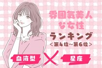 【星座×血液型別】「雰囲気美人」な女性ランキング＜第４位～第６位＞
