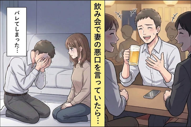 飲み会で妻を下げる俺→帰宅するたびに罪悪感で優しくしていた本音