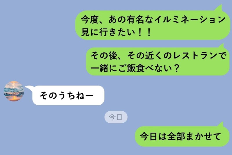 デートで「ここ行きたい!」と提案してもスルーされる→半年間スルーされたので、彼の誕生日にサプライズした