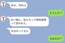 彼女『別れよ』突然のメッセージ→理由を聞いたら『占い師に相性最悪って言われた』と言われて…