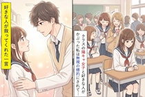 クラスの陽キャ女子と好きな人がかぶった私は無視の標的にされて...→好きな人が救ってくれた一言