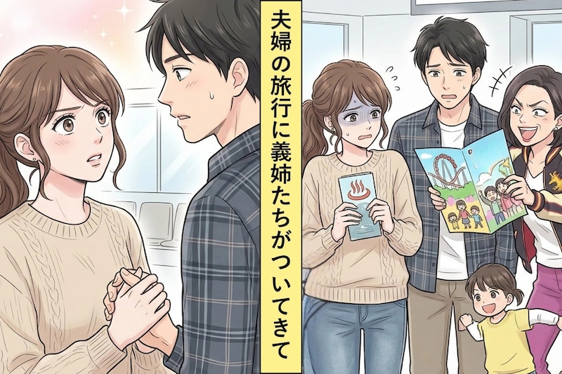 夫婦旅行についてくる義姉家族「数人増えたって変わんないよ」→旅行先で姿を消してみた