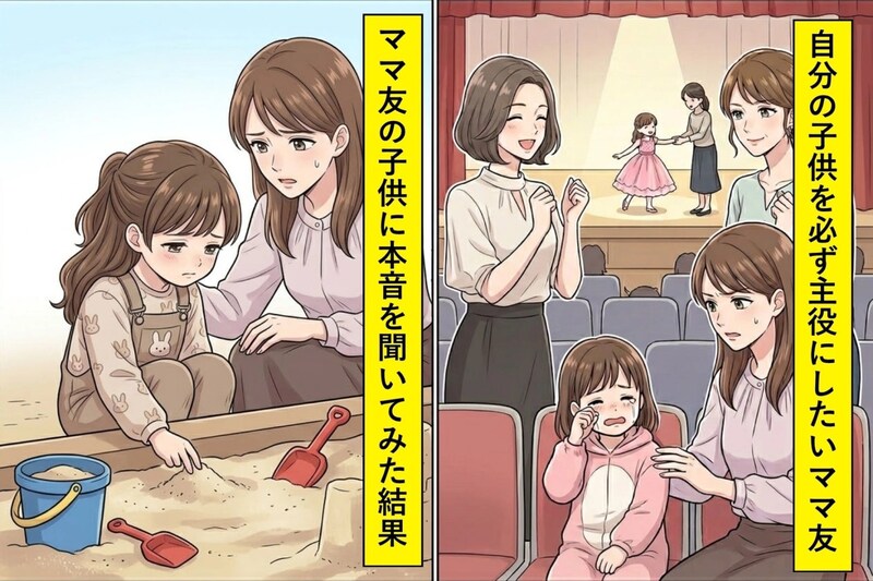 自分の子供を必ず主役にしたいママ友→ママ友の子供に本音を聞いてみた結果