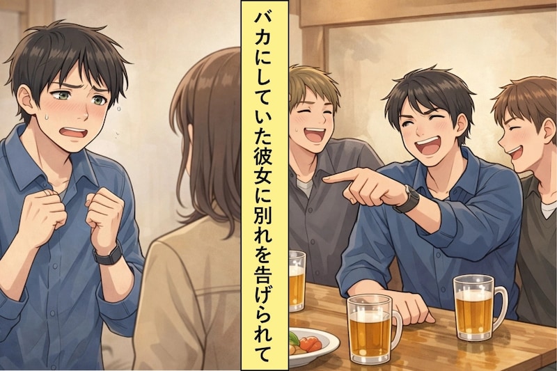 彼女をいじって笑いを取っていた俺。ある夜、彼女から切り出された「別れたい」