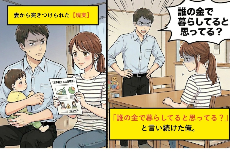 「誰の金で暮らしてると思ってる？ 」と言い続けた俺、妻から向けられた【現実】