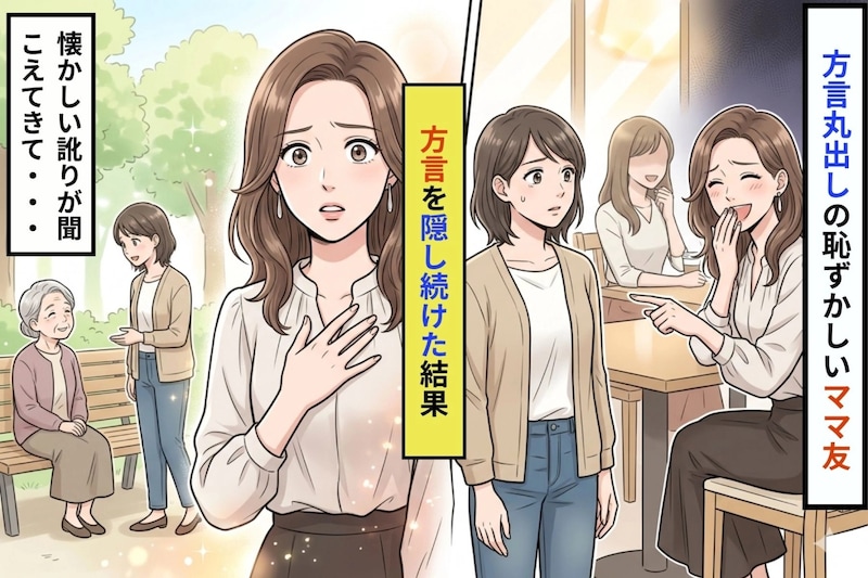 方言を笑ったあの日、公園で聞こえてきた懐かしい訛りに足が止まった