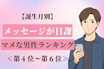 【誕生月別】朝の「おはよう」LINEが日課♡マメな男性ランキング＜第４位〜第６位＞
