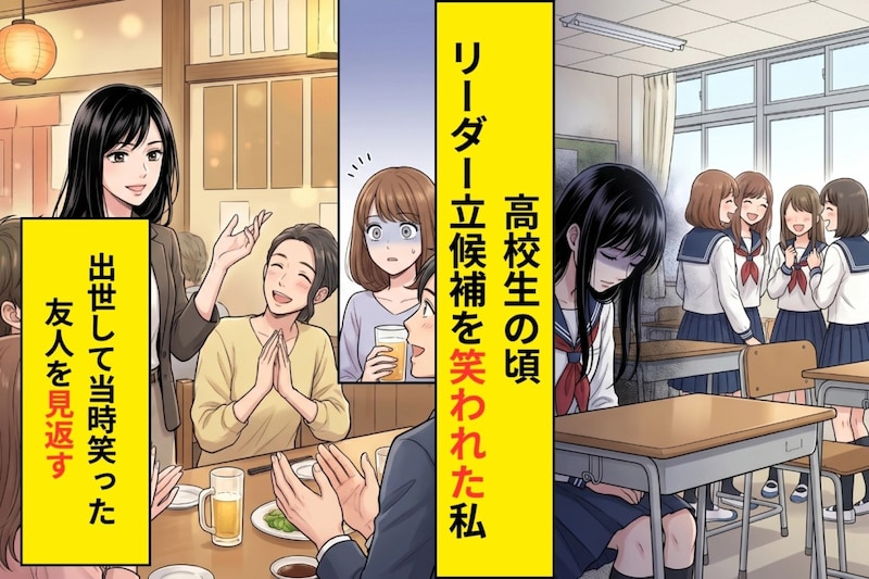 「あんたがリーダーとか無理でしょ」と笑った友人と、10年ぶりの同窓会で立場が入れ替わっていた話