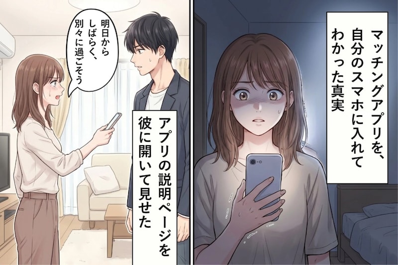 彼氏のマッチングアプリで「本人確認済み」と信じていた印が、まったく違う意味だったと知った話