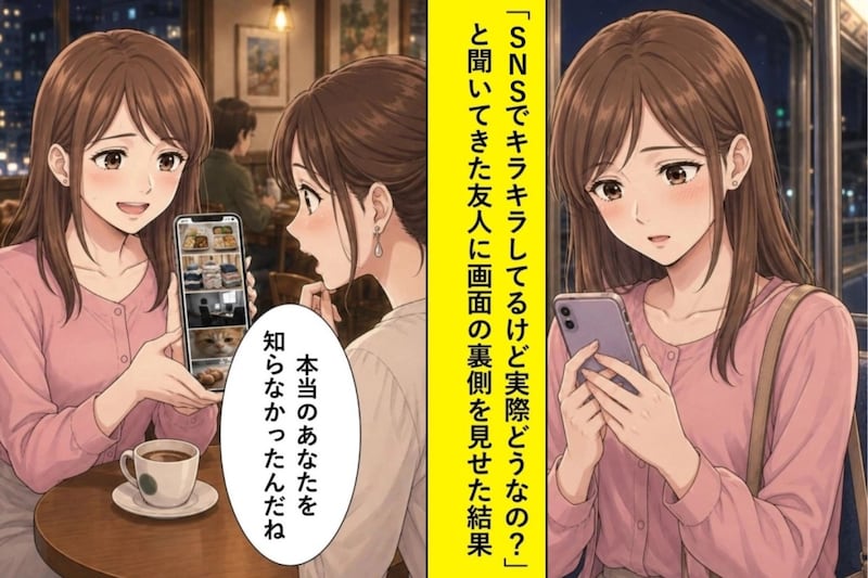 「SNSでキラキラしてるけど実際どうなの？」と聞いてきた友人→画面の裏側を見せた結果