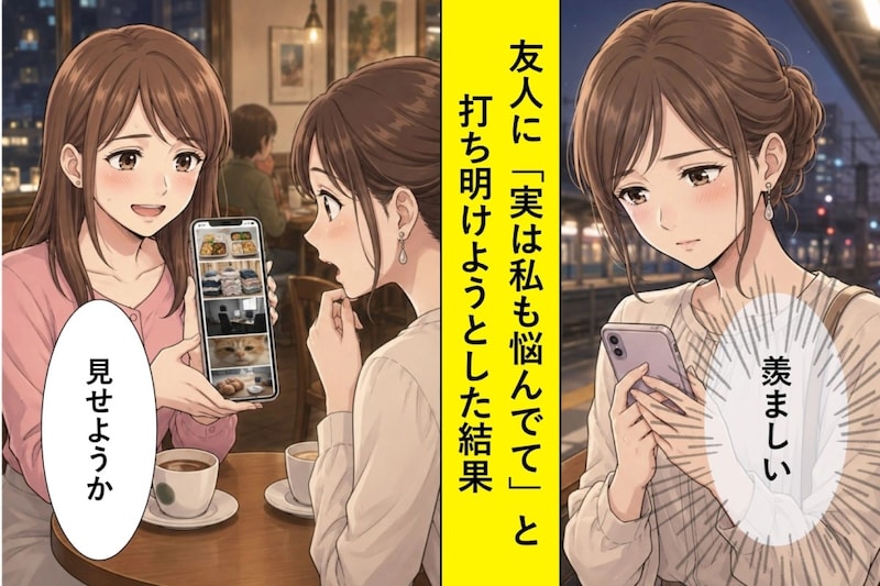 「実は私も悩んでて」と打ち明けるつもりだった私が、友人のカメラロールで自分の嘘に気付いた話