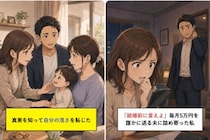 「結婚前に言えよ」毎月5万円を誰かに送る夫に詰め寄った私→真実を知って自分の浅さを恥じた話