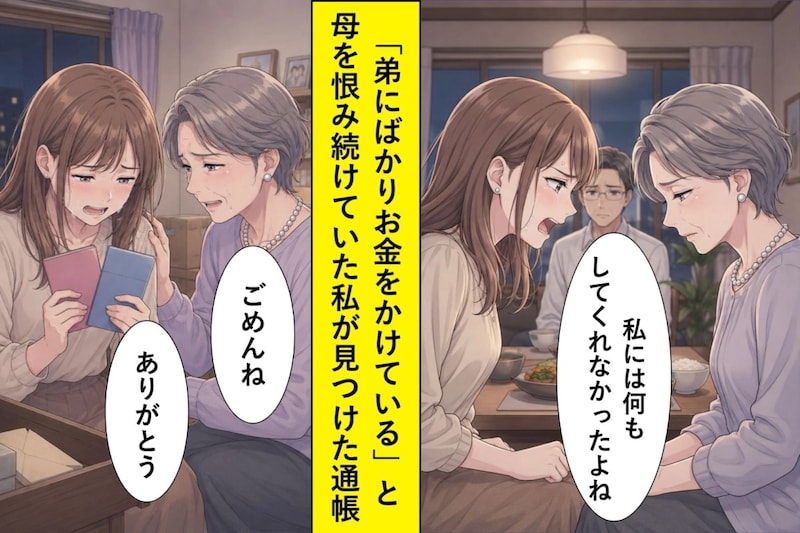 『弟にばかりお金をかけて』と母を恨み続けた私が、結婚を機に実家で見つけた2つの通帳