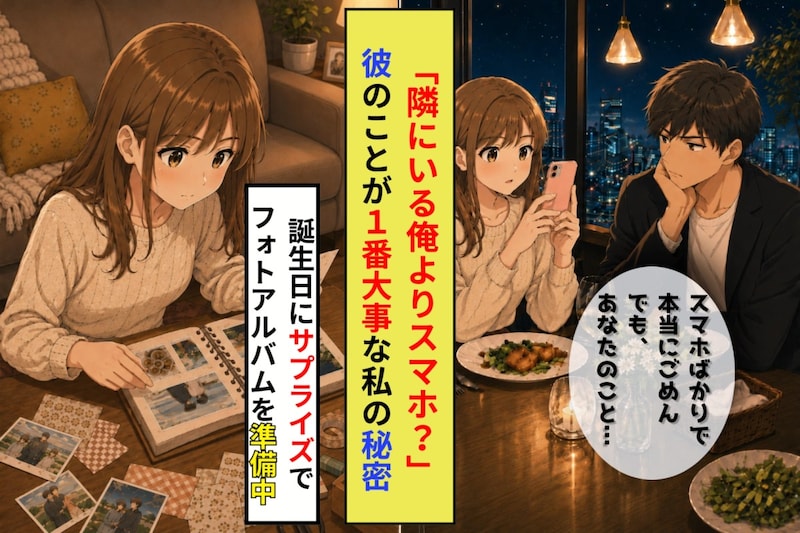「スマホばかり見て」と私の趣味の写真を嫌がった彼→誕生日に渡したアルバムを開いた瞬間