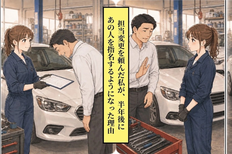 女性整備士に担当変更を頼んだ私が、半年後にあの人を指名するようになった理由