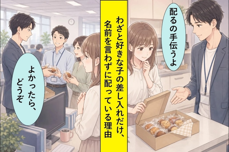 好きな子の差し入れだけ、わざと名前を言わずに配った僕の言い訳