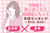 【星座×血液型別】「行動派！」思い立ったら即連絡しちゃう女性ランキング＜第１位〜第３位＞