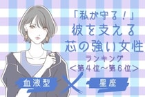 【星座×血液型別】「私が守る！」彼を支える芯の強い女性ランキング＜第４位〜第６位＞