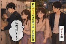 「荷物、ここに預けていこう」と彼が私のトートだけをロッカーに入れて心細くなった話