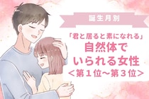 【誕生月別】「君と居ると素になれる」自然体でいられる女性ランキング＜第１位〜第３位＞