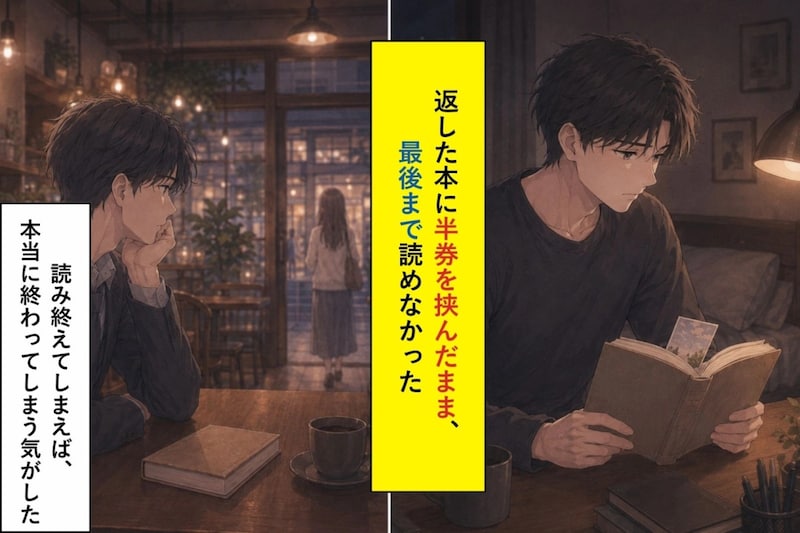 返した本に半券を挟んだまま、最後まで読めなかった俺の本心