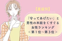 【星座別】「守ってあげたい」と男性の本能をくすぐる女性ランキング＜第１位～第３位＞