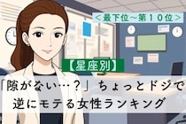 【星座別】「隙がない…？」完璧そうで抜けていて逆にモテる女性ランキング＜最下位～第１０位＞