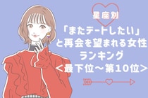 【誕生月別】「またデートしたい」と再会を望まれる女性ランキング＜最下位～第１０位＞