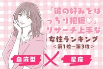 【星座×血液型別】「彼の好みをばっちり把握♡」リサーチ上手な女性ランキング＜第１位〜第３位＞