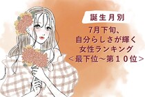 【誕生月別】7月下旬、自分らしさが輝く女性ランキング＜最下位～第１０位＞