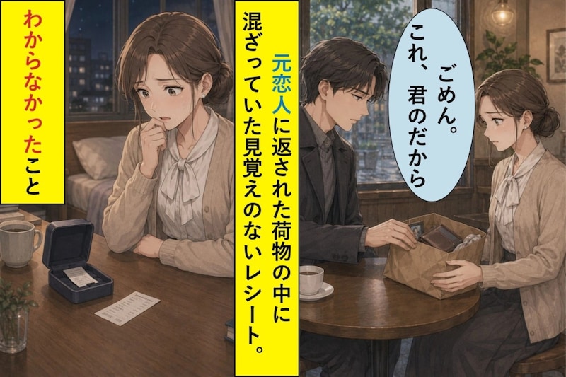 「結婚は考えられない」と別れた彼→返された荷物に入っていた指輪ケースのレシート