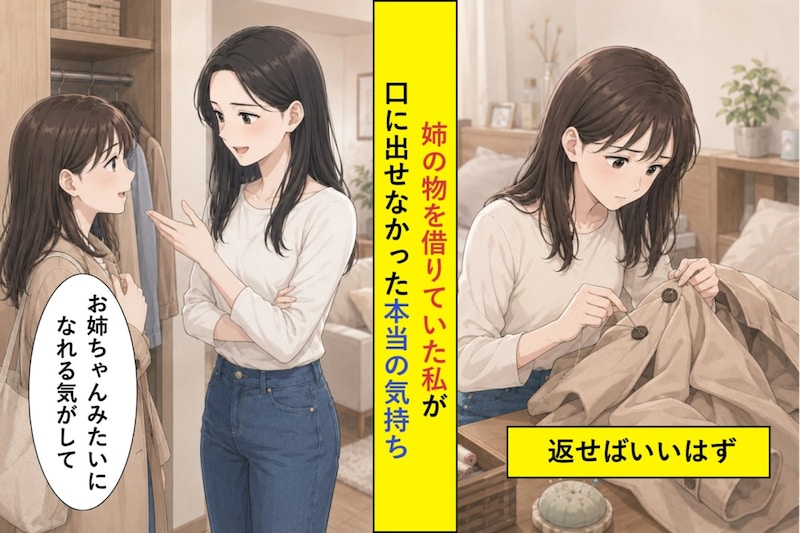 「姉ちゃんみたいになれる気がして」姉の物を勝手に借りていた私が言えなかったこと