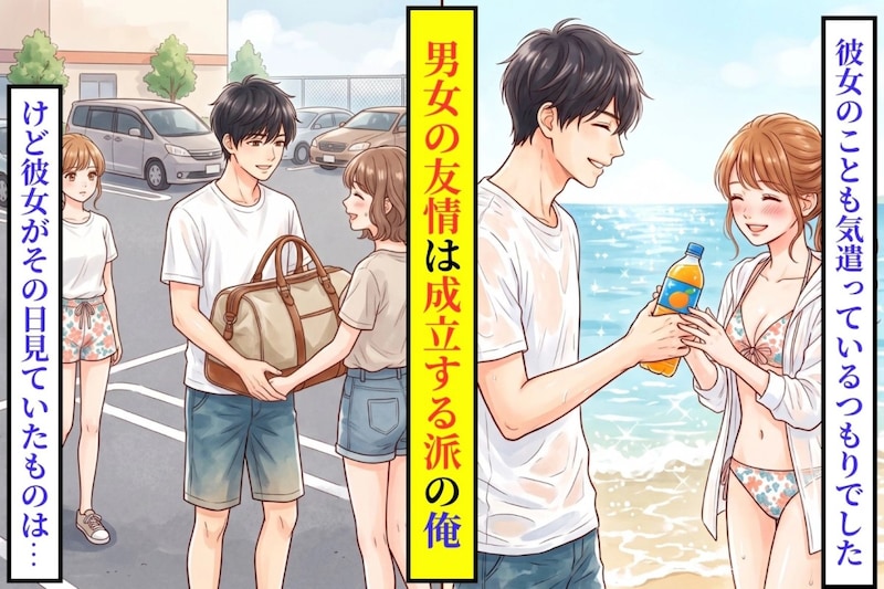 昔からの女友達との距離感を普通だと思っていた俺。海で、彼女が見ていたもの